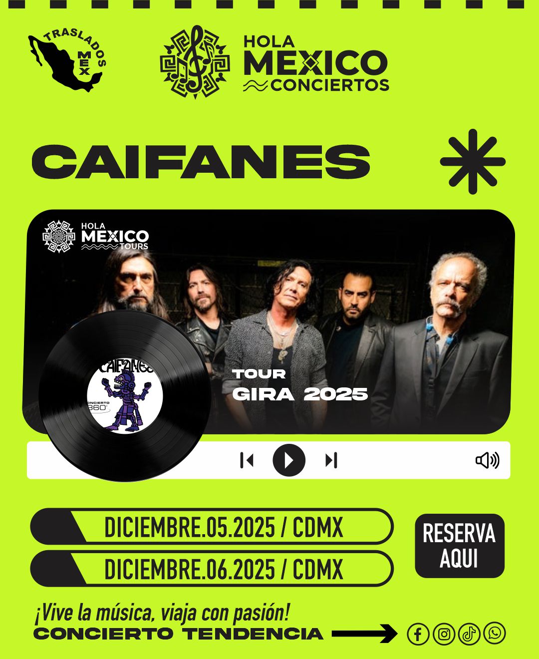 Hola México Conciertos: CAIFANES