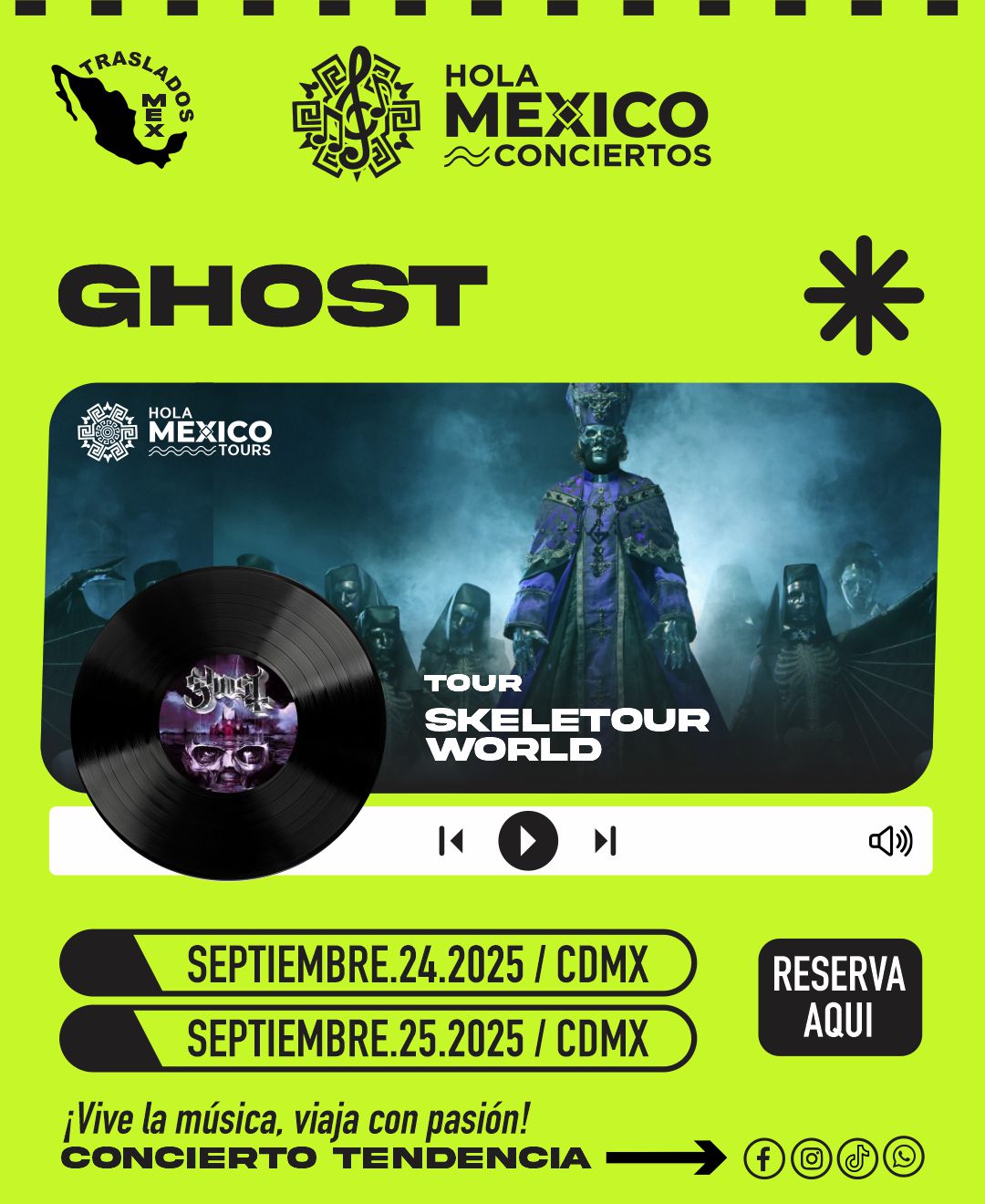 Hola México Conciertos: GHOST