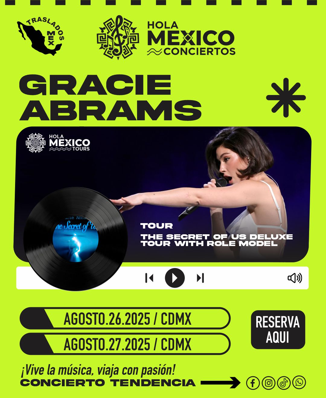 Hola México Conciertos: GRACIE ABRAMS