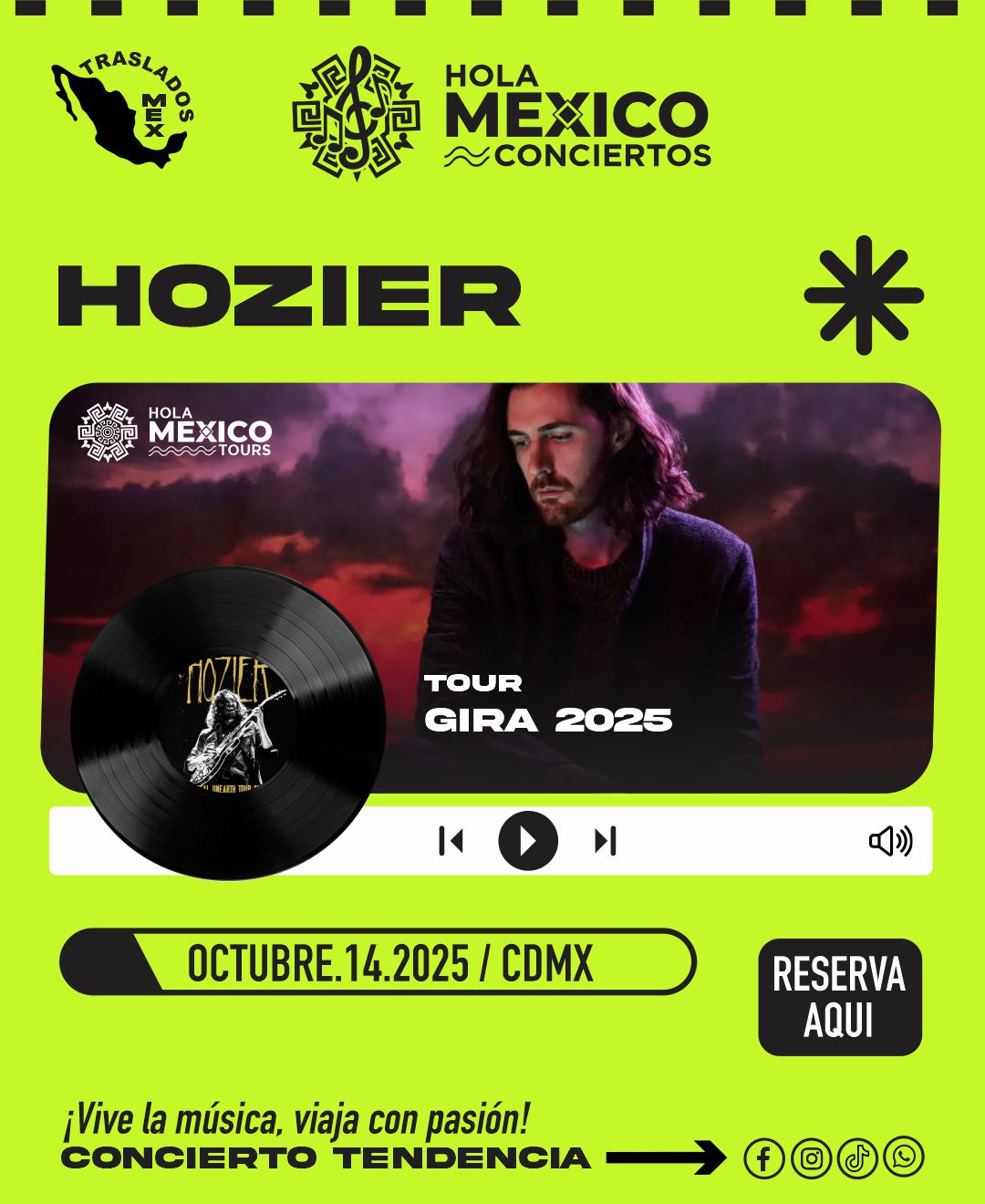 Hola México Conciertos: HOZIER