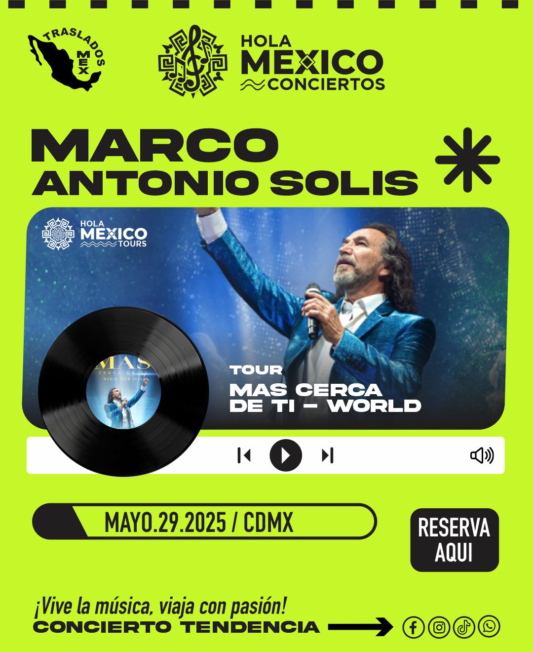 Hola México Conciertos: MARCO ANTONIO SOLIS