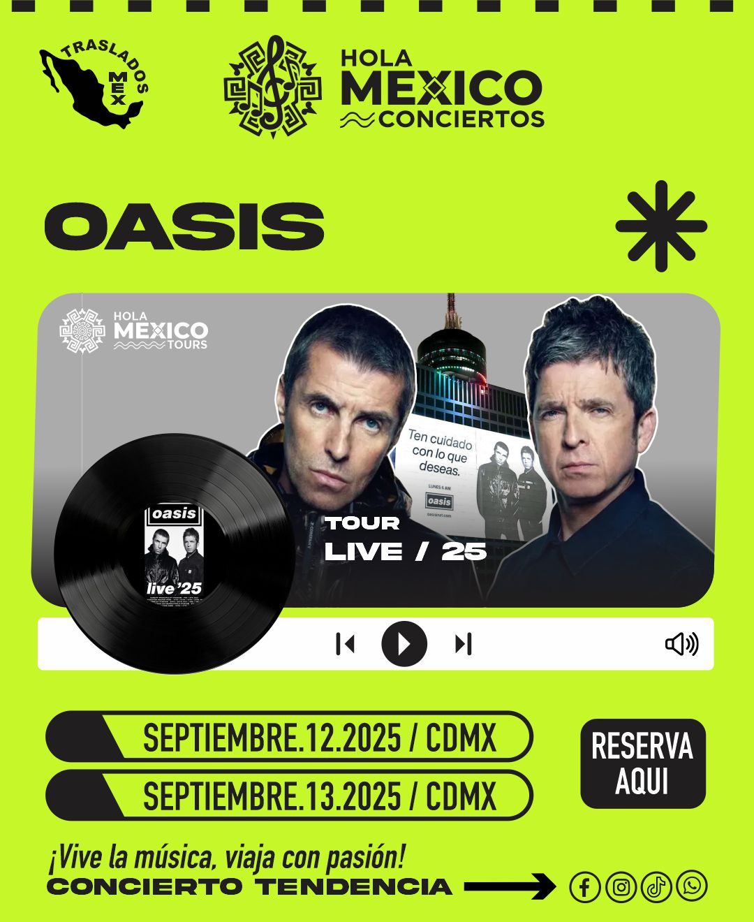 Hola México Conciertos: OASIS