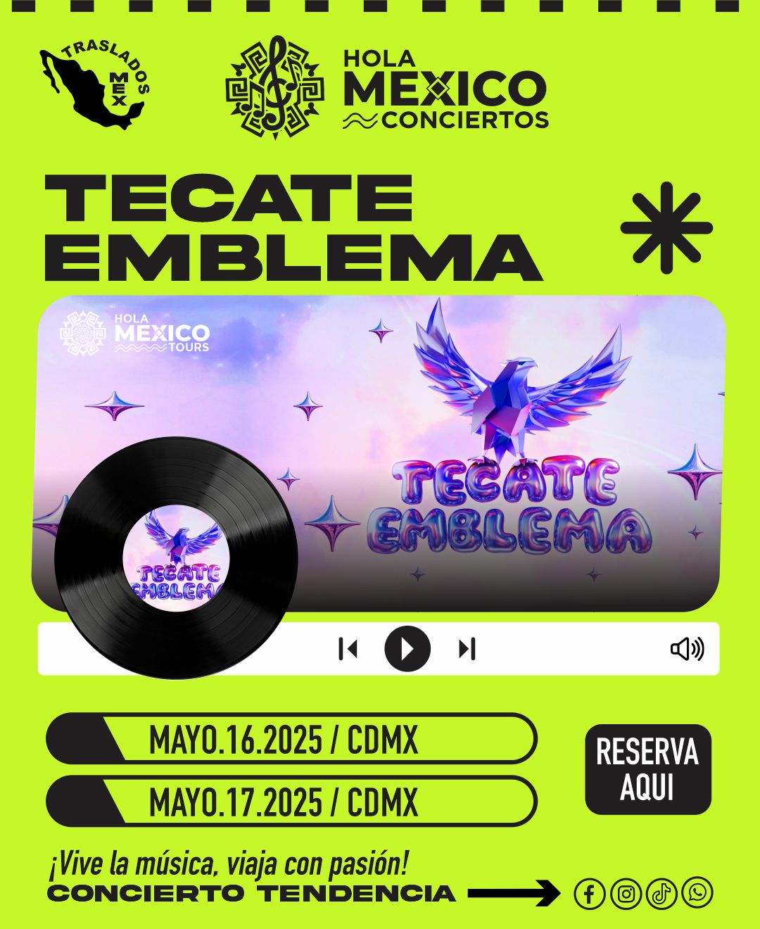 Hola México Conciertos: TECATE EMBLEMA