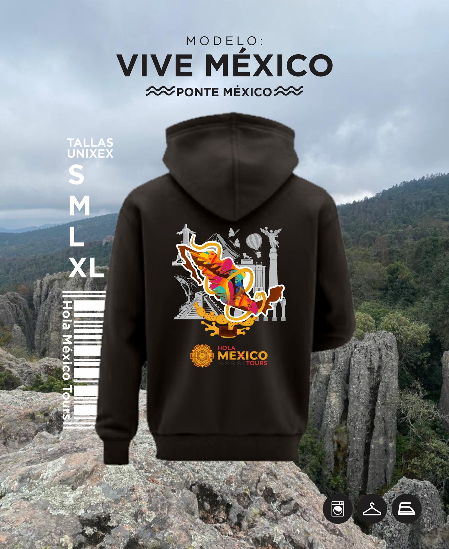 Sudaderas viajeras: Modelo Vive México