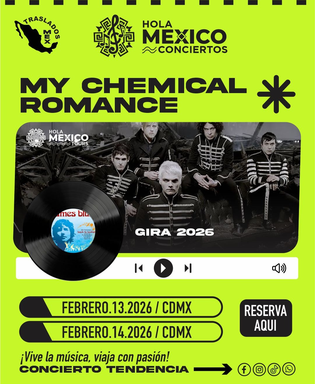 Hola México Conciertos: My Chemical Romance