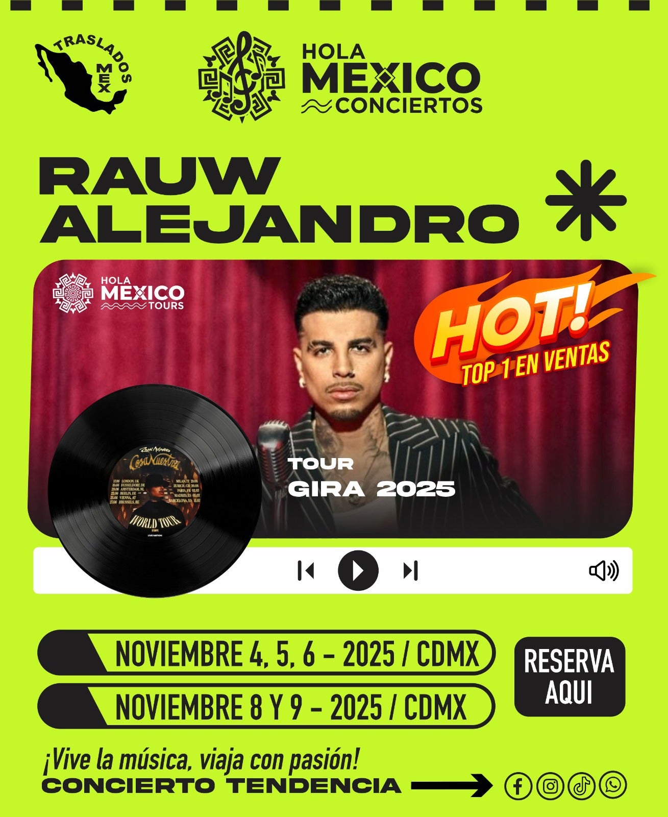 Hola México Conciertos: RAUW ALEJANDRO