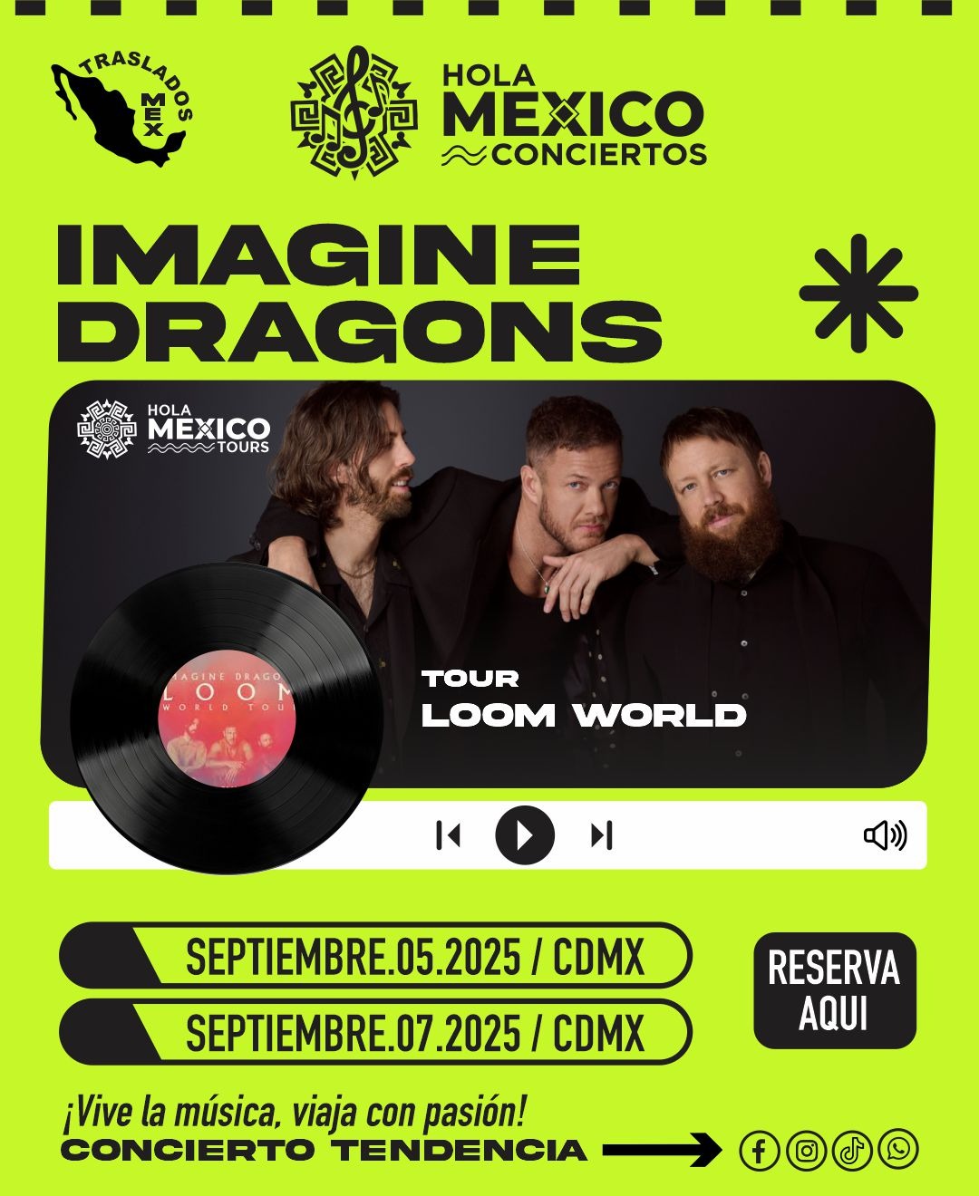 Hola México Conciertos: IMAGINE DRAGONS