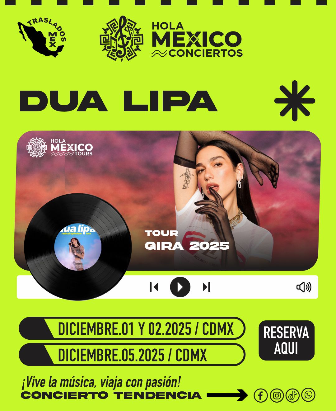 Hola México Conciertos: DUA LIPA