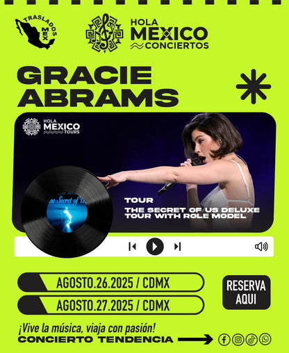 Hola México Conciertos: GRACIE ABRAMS