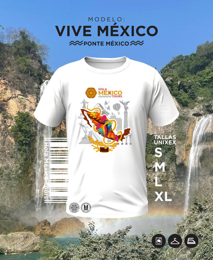 Hola playeras: Modelo Vive México