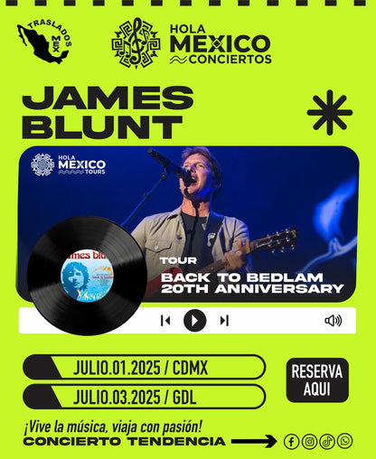 Hola México Conciertos: JAMES BLUNT