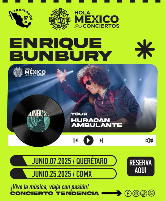 Hola México Conciertos: BUNBURY