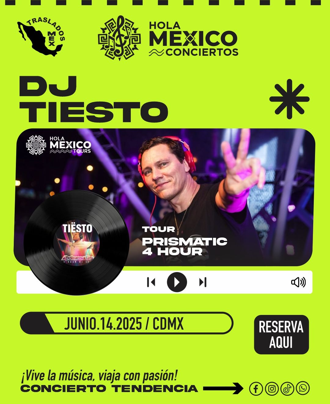 Hola México Conciertos: TIESTO